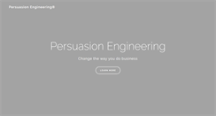 Desktop Screenshot of persuasionengineering.com