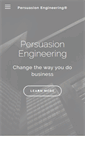 Mobile Screenshot of persuasionengineering.com